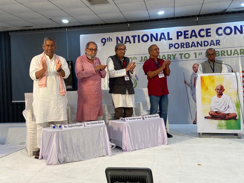 As in the previous years, Gandhiji overshadowed the speeches and deliberations of 9th National Peace Convention.